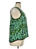Halogen 100% Polyester Green Sleeveless Blouse Size XL - photo 4