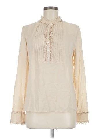Laundry by Design Long Sleeve Silk Top (view 1)
