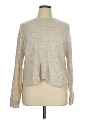 Madewell Ribbed Alpaca-Blend Crewneck Sweater (view 1)