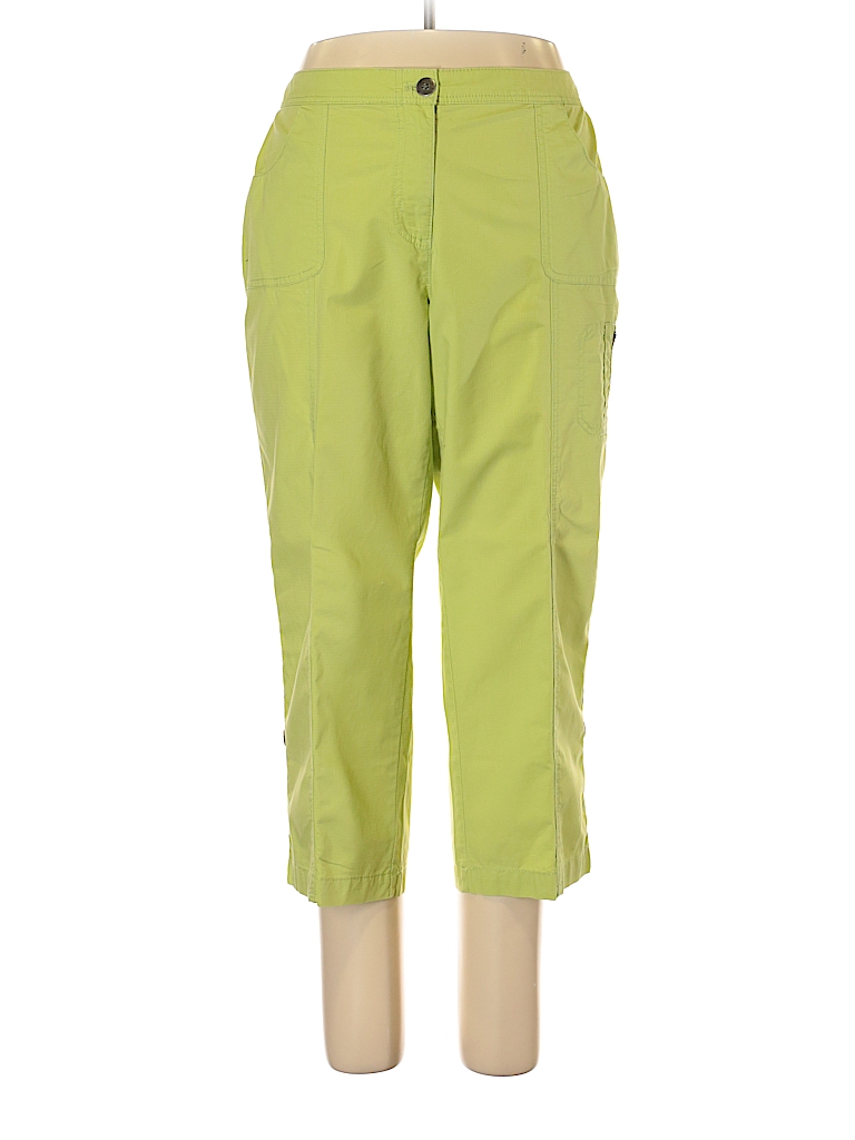 Chico's Solid Green Cargo Pants Size Lg (2.5) - 89% off | thredUP