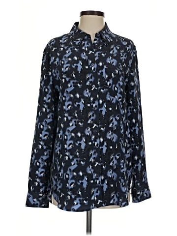 Equipment Long Sleeve Silk Top (view 1)