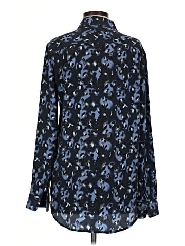 Equipment Long Sleeve Silk Top (view 2)