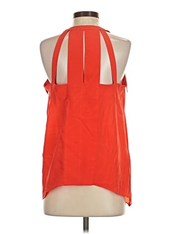 BCBGMAXAZRIA Sleeveless Silk Top (view 2)