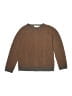 Bonpoint Chevron-herringbone Brown Pullover Sweater Size 8 - photo 1
