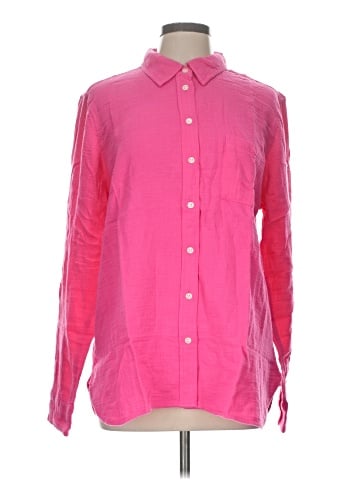 J.Crew Factory Store Long Sleeve Button-Down Shirt (view 1)