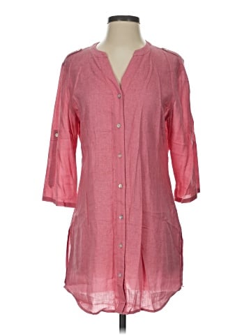 J. Peterman 3/4 Sleeve Button-Down Shirt (view 1)
