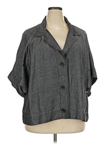 Eileen Fisher 3/4 Sleeve Button-Down Shirt (view 1)