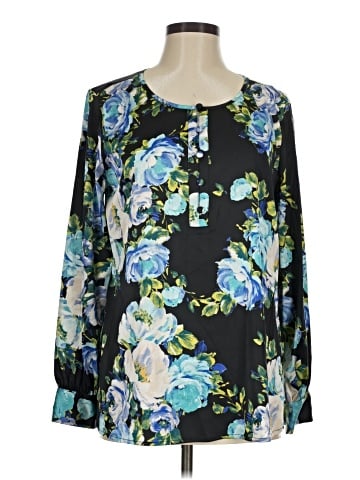 JM Collection Long Sleeve Blouse (view 1)