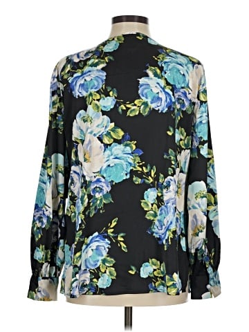 JM Collection Long Sleeve Blouse (view 2)