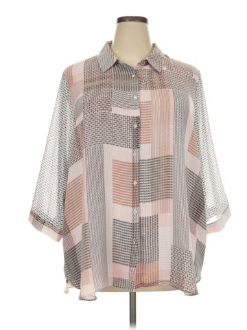 Rose + Olive 3/4 Sleeve Blouse (view 1)