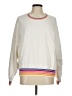 Evereve Stripes Ivory Pullover Sweater Size M - photo 1