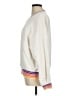 Evereve Stripes Ivory Pullover Sweater Size M - photo 5
