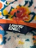 Lands' End 100% Polyester Floral Orange Track Jacket Size L (estimated) - photo 6