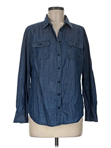 St. John's Bay Long Sleeve Button-Down Shirt (view 1)