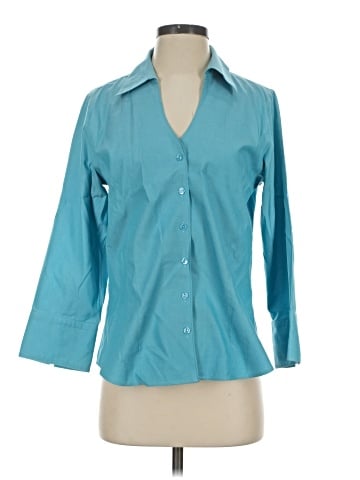 Coldwater Creek 3/4 Sleeve Button-Down Shirt (view 1)