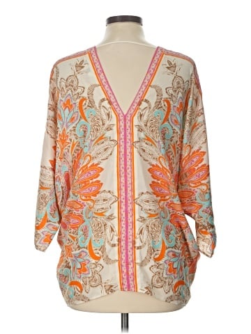 Rose + Olive 3/4 Sleeve Blouse (view 2)
