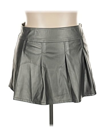 Celebrity Pink Faux Leather Skirt (view 1)