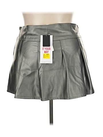 Celebrity Pink Faux Leather Skirt (view 2)