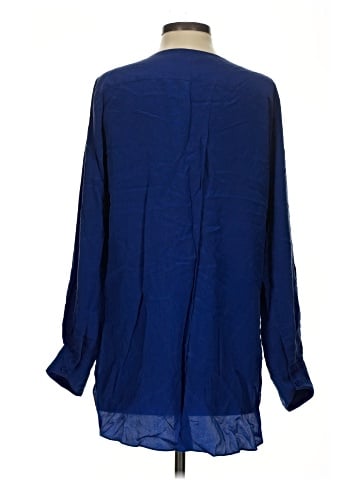 BCBGMAXAZRIA Long Sleeve Silk Top (view 2)