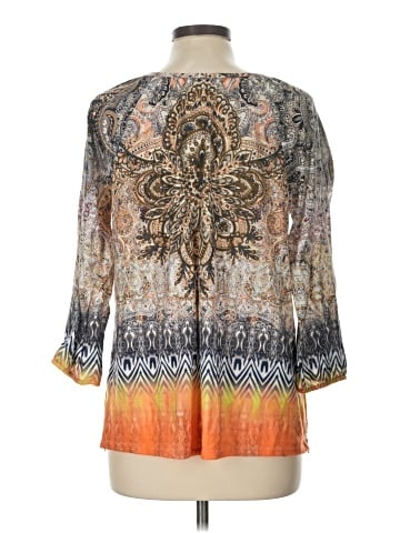 Christopher & Banks 3/4 Sleeve Blouse (view 2)