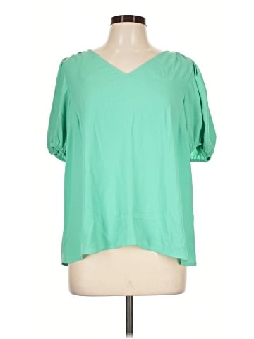 LC Lauren Conrad Short Sleeve Blouse (view 1)
