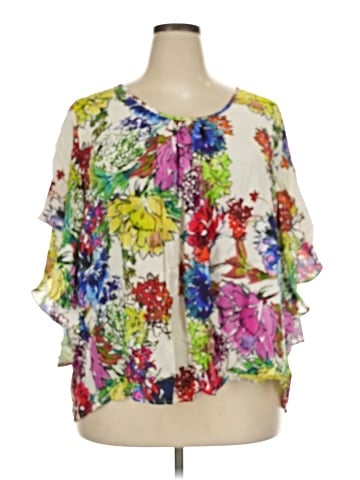 Karen Kane 3/4 Sleeve Blouse (view 1)