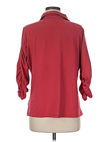 Susan Graver Long Sleeve Polo (view 2)