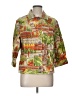 Chico's Tropical Orange Denim Jacket Size L - photo 1
