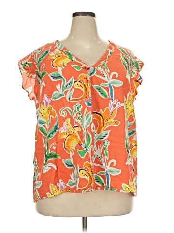 RACHEL Rachel Roy Short Sleeve Blouse (view 1)