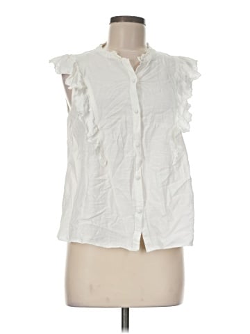 LC Lauren Conrad Sleeveless Button-Down Shirt (view 1)