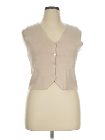 Pink Rose Sweater Vest (view 1)