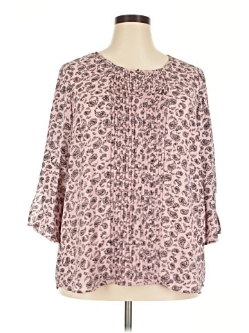 Roz & Ali 3/4 Sleeve Blouse (view 1)