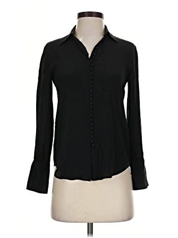 Club Monaco Long Sleeve Silk Top (view 1)
