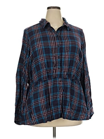 Lane Bryant Long Sleeve Blouse (view 1)