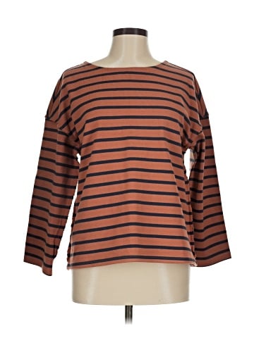 Madewell Luxe Long-Sleeve Tee in Casler Stripe (view 1)