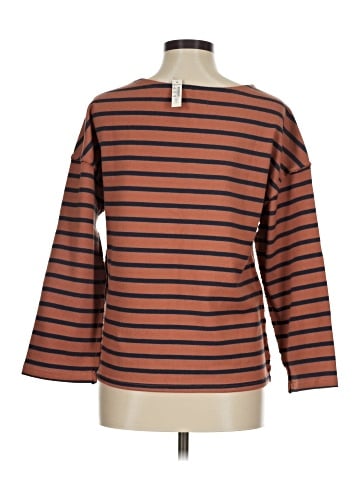 Madewell Luxe Long-Sleeve Tee in Casler Stripe (view 2)