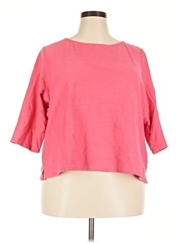 Liz Claiborne 3/4 Sleeve T-Shirt (view 1)