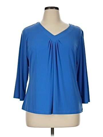 Susan Graver 3/4 Sleeve Blouse (view 1)