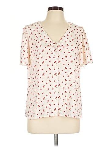 LC Lauren Conrad Short Sleeve Blouse (view 1)