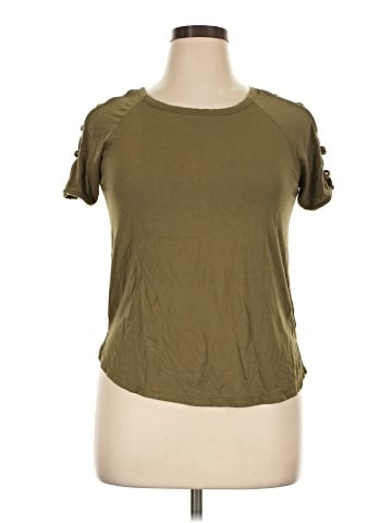 August Silk Short Sleeve Top (view 1)