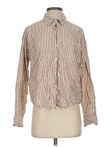 American Eagle Outfitters Long Sleeve Button-Down Shirt (view 1)