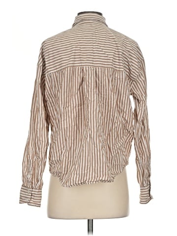American Eagle Outfitters Long Sleeve Button-Down Shirt (view 2)