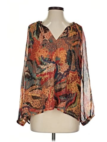 A.L.C. 3/4 Sleeve Silk Top (view 1)