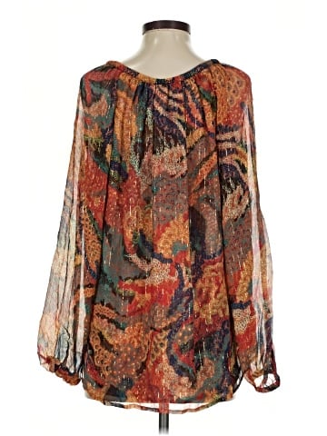 A.L.C. 3/4 Sleeve Silk Top (view 2)
