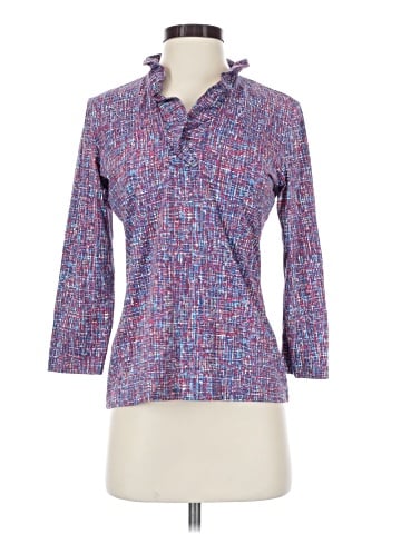 J. McLaughlin 3/4 Sleeve Button-Down Shirt (view 1)