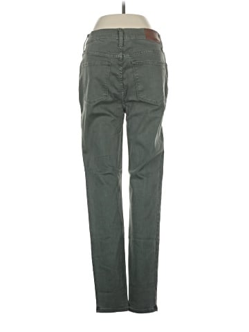 Madewell 9" Mid-Rise Skinny Jeans: Garment-Dyed Button-Front Edition (view 2)