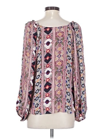 Parker Long Sleeve Silk Top (view 2)