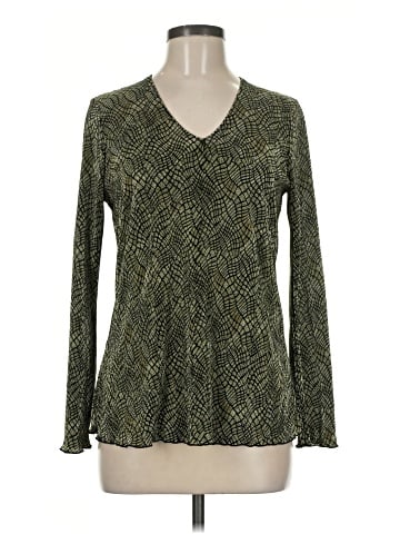 Plisse Long Sleeve Blouse (view 1)