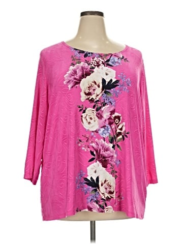 JM Collection 3/4 Sleeve Blouse (view 1)