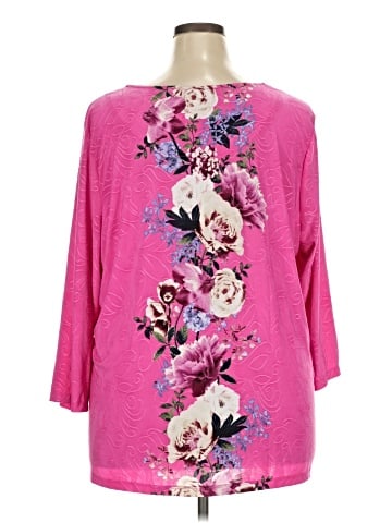 JM Collection 3/4 Sleeve Blouse (view 2)